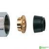 Kit di tenuta in gomma a compressione per tubo rame d. 14 mm calotta cromata FAR