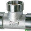Raccordo a "T" cromato con 3 monoconi d.24x19 FAR