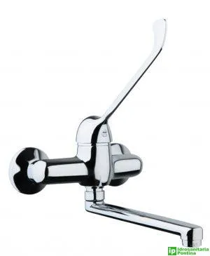 Miscelatore lavello a parete FIORE mod. CLIN con leva clinica