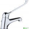Miscelatore lavabo leva lunga FIORE mod. KING completo di piletta scarico automatico d.1"1/4