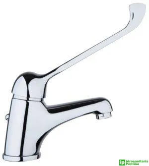 Miscelatore lavabo leva lunga FIORE mod. KING completo di piletta scarico automatico d.1"1/4