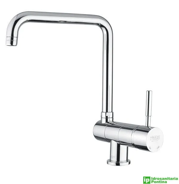 Miscelatore lavello sottofinestra FIORE mod. XENON canna ad L reclinabile