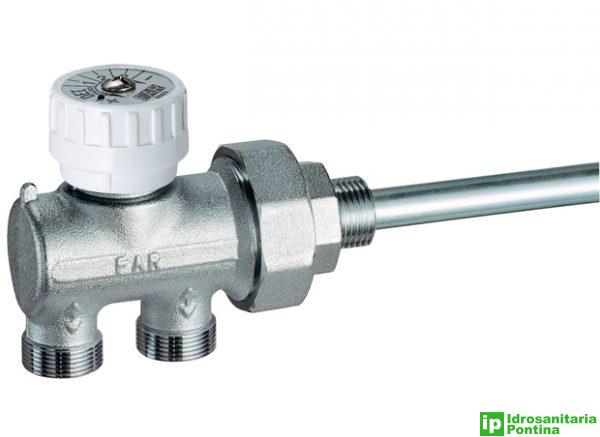 Valvola monostile manuale per impianto monotubo FAR d.3/4 completo di sonda d.14mm