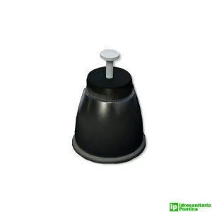 Piedino a pavimento nero regolabile GENIUS 1000R con vite di fissaggio M8