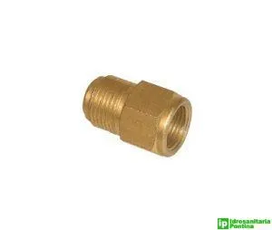 Giunto dritto doppia cartella ridotto d.3/8m X 1/4f