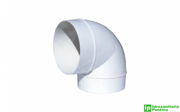 Curva 90° in pvc bianco d.100