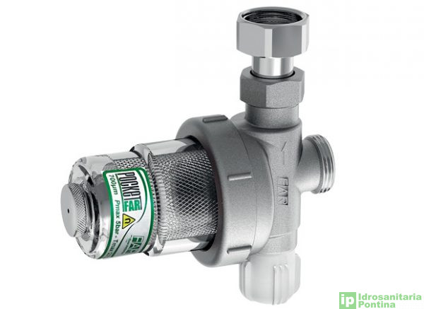 Filtro defangatore cromato per impianti termici FAR mod. POCKETFAR D.3/4