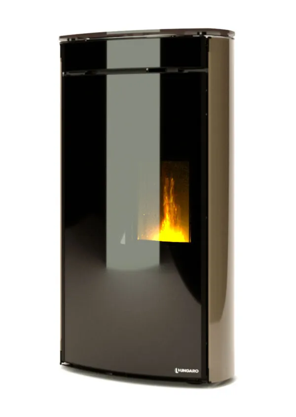 Stufa ventilata a pellet UNGARO mod. Fagiolo Plus Glass Air 10 Kw