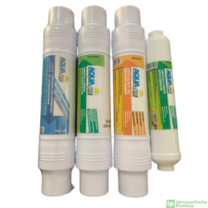 Set 4 cartucce di ricambio per ULTRAFILTRAZIONE A 4 STADI mod. AQUA ULTRA V2