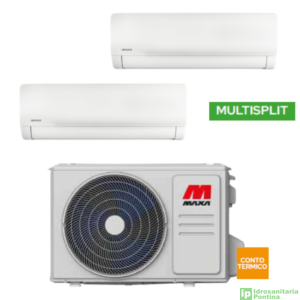 Climatizzatore multisplit a parete MAXA serie NEVALIS 9.000+9.000 btu/h classe A++ anno 2026